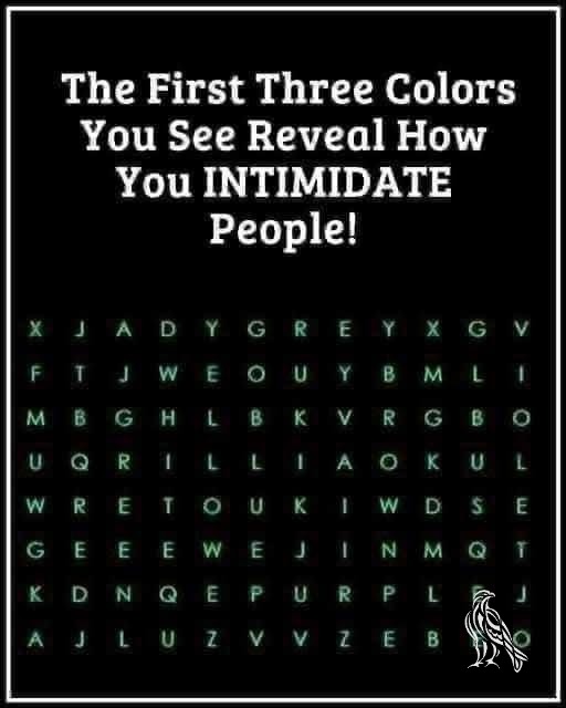 The First Three Colors You See Reveals.