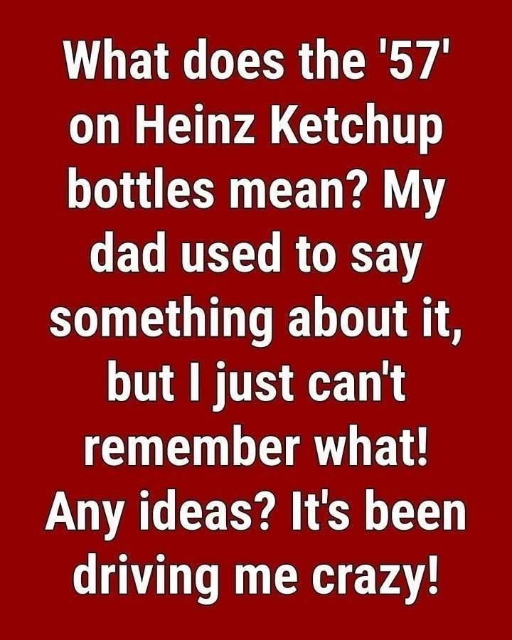 Why Heinz Ketchup Bottles